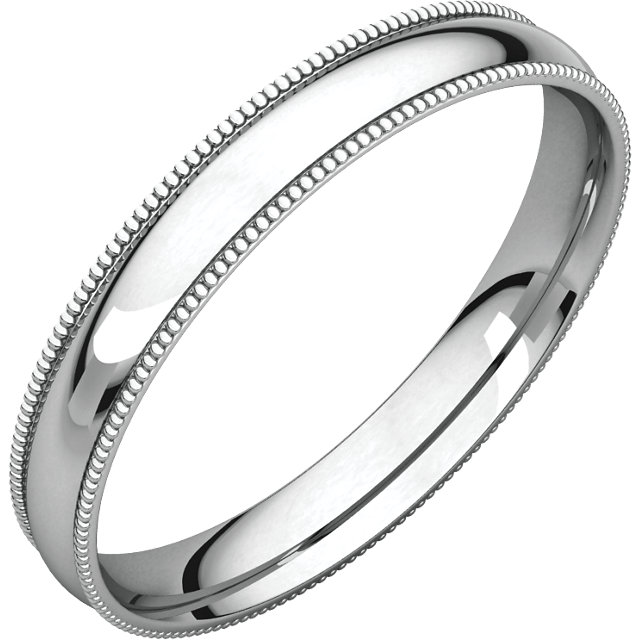 Milgrain Light Comfort Fit Bands